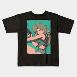 90s Anime Girl Kids T-Shirt